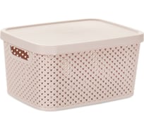 Ящик для хранения DIAMOND розовый 3.5л с крышкой HOBBY LIFE HL041259P