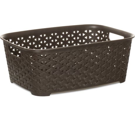 Корзина RATTAN коричневая 21.3x29x11см HOBBY LIFE HL041252DB