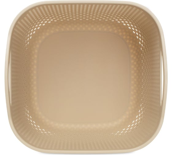 Корзина HOBBY LIFE DIAMOND латте 22x22x17.5см круглая с ручками HL041281L
