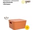 Корзина пластиковая для хранения "Оптима" HANDY HOME, Д285 Ш220 В145, оранжевый Fancy-hh101-S 2