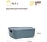 Корзина пластиковая для хранения "Оптима" HANDY HOME, Д265 Ш185 В100, синий Fancy-hh100-XS 3