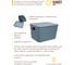 Корзина пластиковая для хранения "Оптима" HANDY HOME, Д325 Ш245 В200, синий Fancy-hh100-L 4
