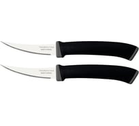 Набор ножей Tramontina Felice 2 шт., для помидоров/цитрусовых, черный, 7.5 см, 23495/203-TR