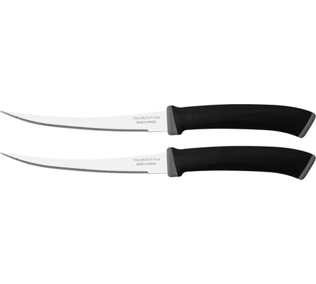 Набор ножей Tramontina Felice 2 шт., для помидор/цитрус цв. черный 12.5 см 23495/205-TR