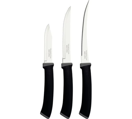 Набор ножей Tramontina Felice 3 шт., черный 23499/077-TR