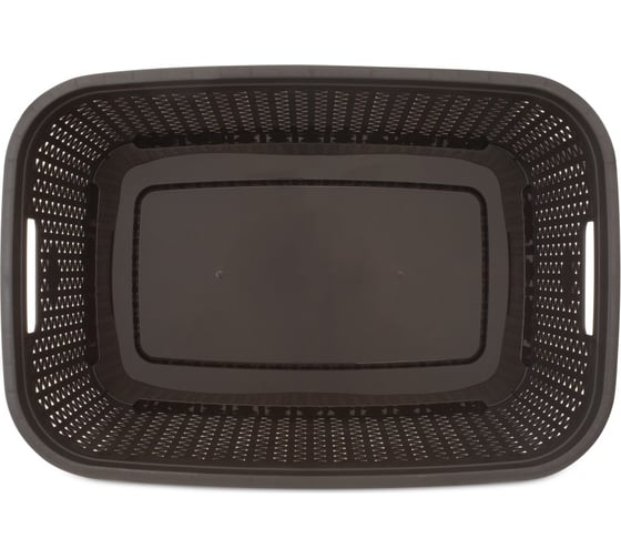 Корзина для белья RATTAN коричневая 35л HOBBY LIFE HL081093DB