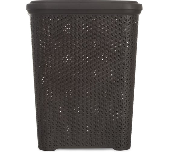 Корзина для белья RATTAN коричневая 55л HOBBY LIFE HL081106DB