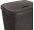 Корзина для белья RATTAN коричневая 55л HOBBY LIFE HL081106DB 4