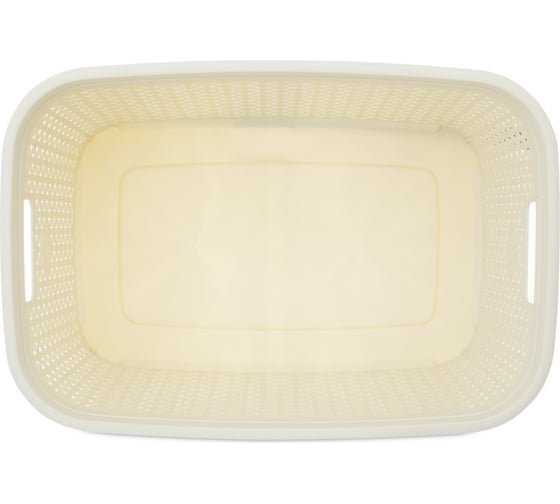 Корзина для белья RATTAN слоновая кость 35л HOBBY LIFE HL081093IV