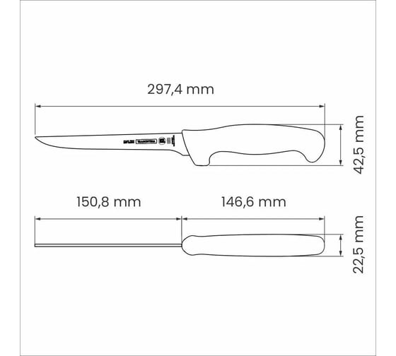 Нож для мяса/обвалки Tramontina Professional Master 15 см 24603/086-TR