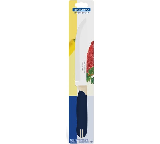 Нож мясника Tramontina Multicolor 15 см, синий 23522/116-TR