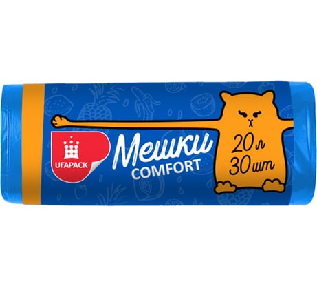 Пакеты для мусора UFAPACK "Уфа ПАК" 20 л., 30 шт., синие М0017