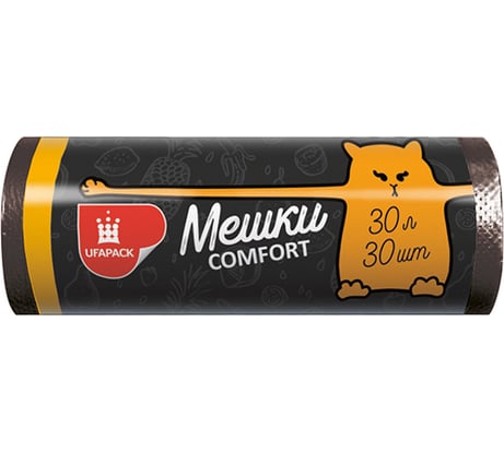 Пакеты для мусора UFAPACK "Уфа ПАК" 30 л., 30 шт., черные М0291