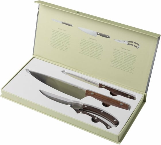 Набор ножей BergHOFF 3 предмета с деревянной ручкой Ron 3900150