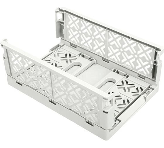 Складной ящик Econova Stocky L 334x250x155 мм, 10.5 л, белый 434297316