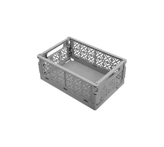 Складной ящик Econova Stocky S 165x124x73 мм, 1.2 л, серый 434297511 1