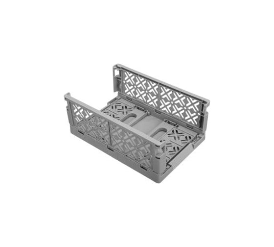 Складной ящик Econova Stocky S 165x124x73 мм, 1.2 л, серый 434297511
