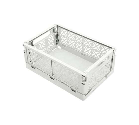 Складной ящик Econova Stocky М 249x167x103 мм, 3.4 л, белый 434297416