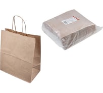 Бумажный пакет с ручками PERFECTO LINEA 240х140х280 мм, крафт, 50 шт., серия ECO 47-240140