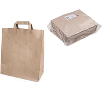 Бумажный пакет с ручками PERFECTO LINEA 320х200х370 мм, крафт, 50 шт., серия ECO 47-320200