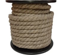 Веревка льнопеньковая Сибшнур диаметр 16 мм 50 м на катушке 10329 33456894