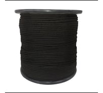 Шнур бытовой Сибшнур диаметр 6 мм 450 м черный на катушке 20833