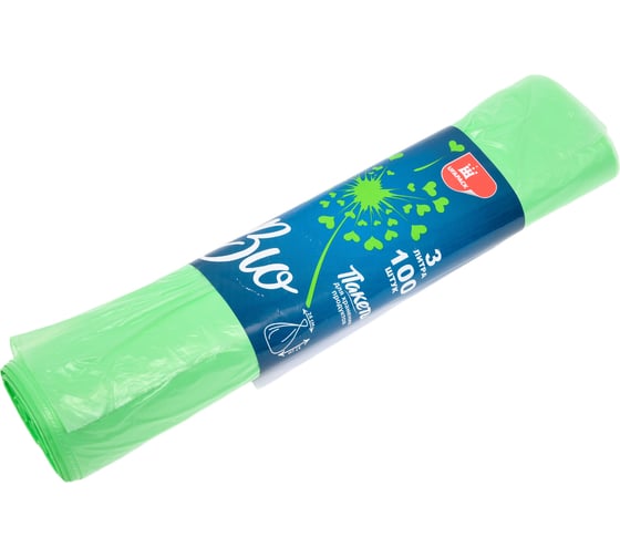 Пакеты для продуктов UFAPACK "БИО" 24x37, 100 шт./рул МБ2172