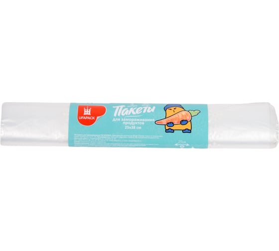 Пакеты для замораживания продуктов UFAPACK "Уфа ПАК" ПВД, 25x38, 30 шт/рул. П36057 1