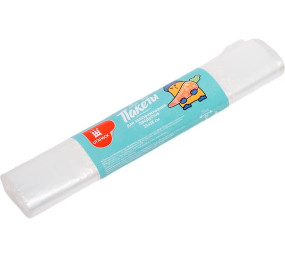 Пакеты для замораживания продуктов UFAPACK "Уфа ПАК" ПВД, 25x38, 30 шт/рул. П36057