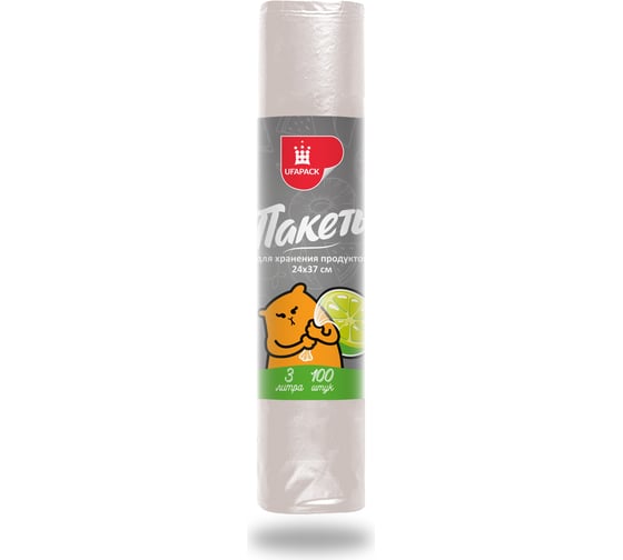 Пакеты для продуктов UFAPACK "Уфа ПАК" 24x37, 100 шт./рул. П0376
