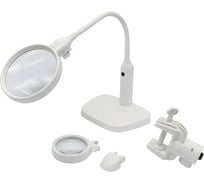 Лупа с подсветкой Hobby&pro с приспособлением для крепления к столу, с линзами 75 и 120 мм 7728475