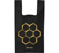 Пакет-майка UFAPACK Черный соты 100 шт 4687205113009