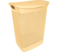 Корзина для белья Branq Ajur 50л шафран BQ4101ШФ