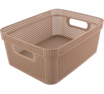 Прямоугольная корзина Branq Ajur 11л кофейный BQ4114КФ