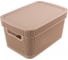 Прямоугольная корзина Branq Ajur 5л с крышкой кофейный BQ4113КФ 1