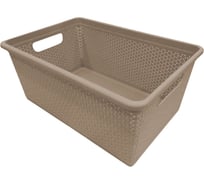 Универсальная корзина Branq Nature 15л кофейный BQ4002КФ