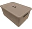 Универсальная корзина Branq Nature 15л с крышкой кофейный BQ4022КФ 1