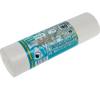 Пакеты для мусора MIRPACK "PREMIUM +" 180 литров, 10 штук, ПВД, 35 мкм, размер 93x110 см, белые 180105302