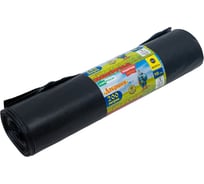 Пакеты для мусора MIRPACK «Добрыня» 200 литров, 10 штук, ПВД, 100 мкм, размер 80х120 см, черные Dob20010black