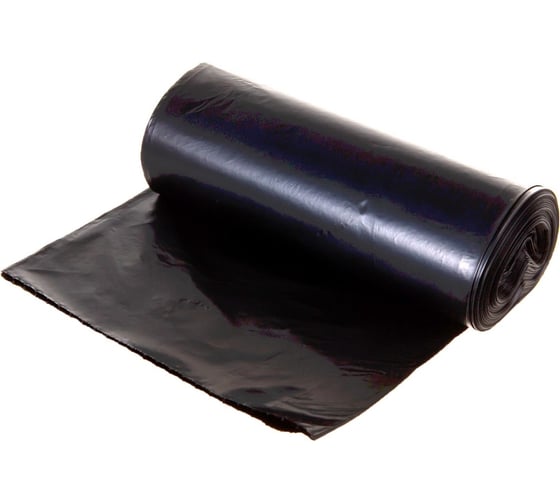 Пакеты для мусора MIRPACK "EXTRA black" 60 литров, в рулоне 20 штук, ПВД, 45 мкм, размер 60x80 см, черные 6020370