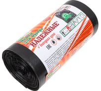 Пакеты для мусора MIRPACK "Надежные" 120 литров, в рулоне 25 штук, ПВД, 30 мкм, размер 70х110, черные, B2B 1202535