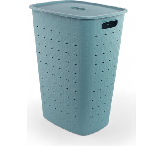 Корзина для белья CURVER SOFTEX голубая 56 л 00571-Z69-00