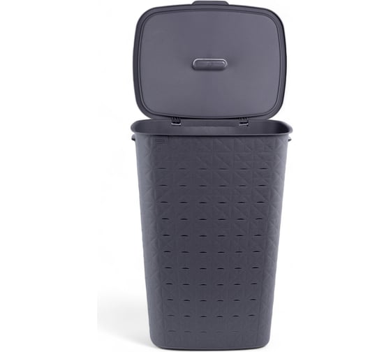 Корзина для белья CURVER SOFTEX темно-серая 56 л 00571-Z68-00