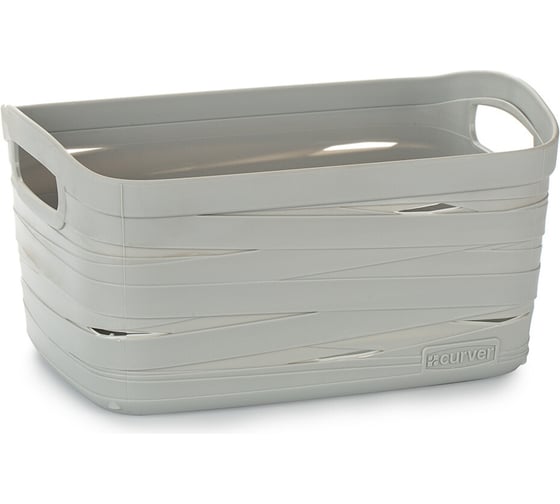 Корзина Архимед Ribbon XS 240x170x120мм серая 221189