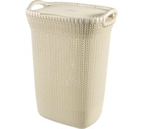 Корзина для белья CURVER KNIT 57л белая 03676-X64-00