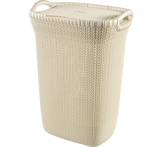 Корзина для белья CURVER KNIT 57л белая 03676-X64-00