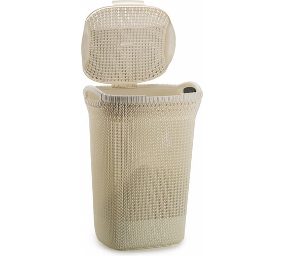 Корзина для белья CURVER KNIT 57л белая 03676-X64-00