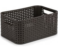 Корзина CURVER RATTAN STYLE BOX S тёмно-коричневая 03614-210-00