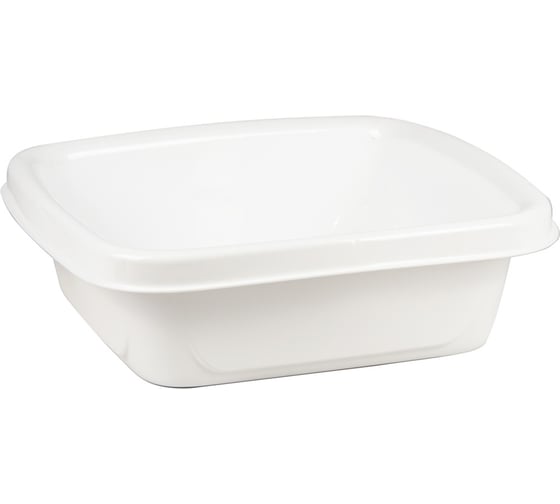 Таз квадратный Spin&Clean Step, 10 л, белый SV3940НБС 53941