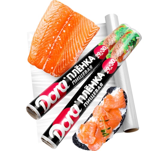 Плёнка пищевая для хранения продуктов Dora 29см х 30м 2014-007